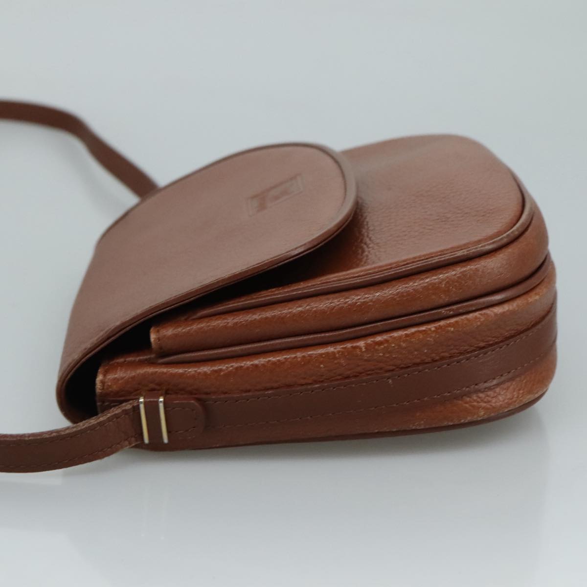 Burberrys Shoulder Bag Leather Brown Auth ac3509