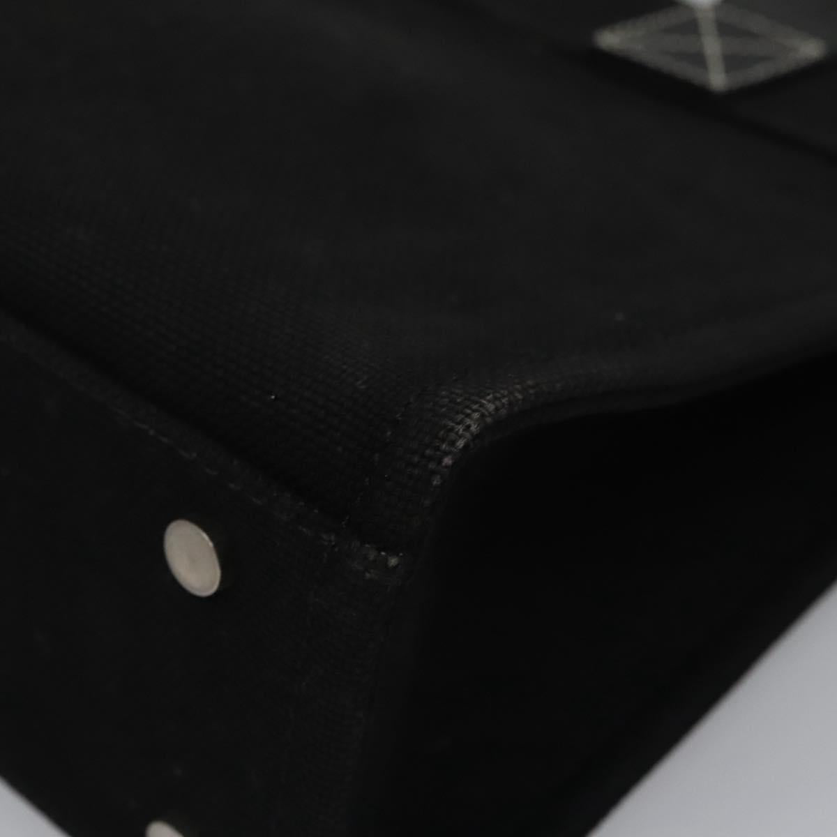 BURBERRY Blue Label Hand Bag Canvas Black Auth ac3538
