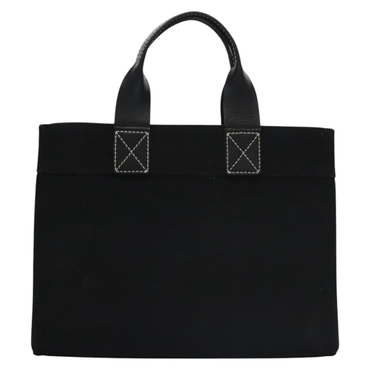 BURBERRY Blue Label Hand Bag Canvas Black Auth ac3538