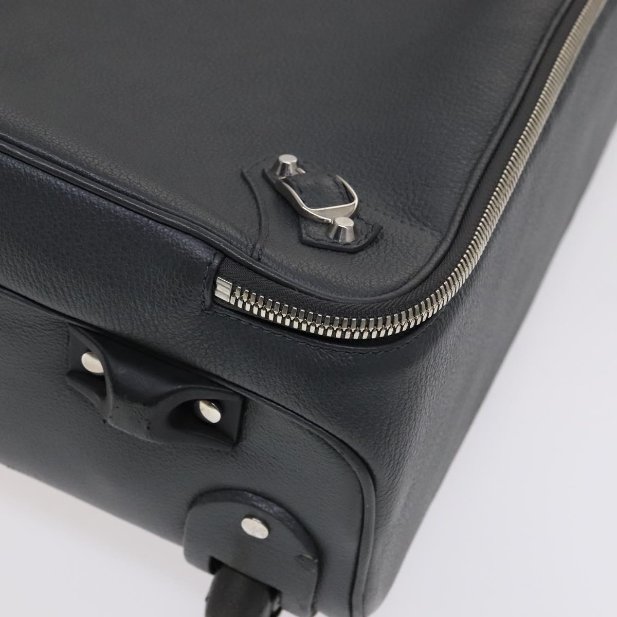 BALENCIAGA Carry case Leather Gray 235225 Auth ac3540