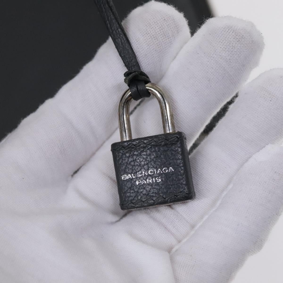 BALENCIAGA Carry case Leather Gray 235225 Auth ac3540