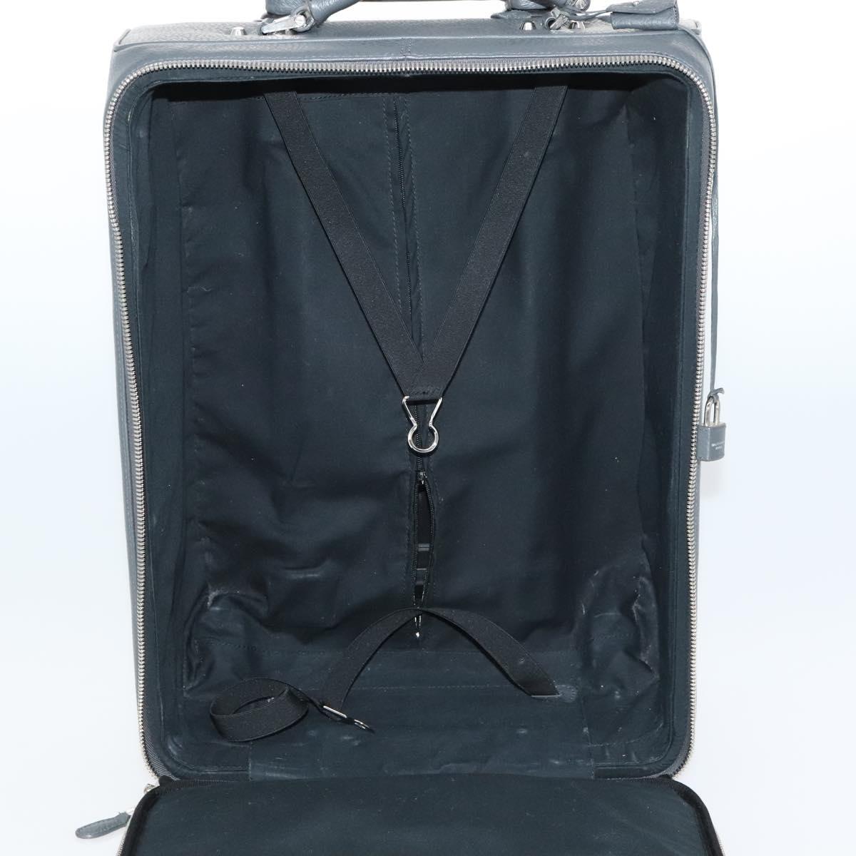 BALENCIAGA Carry case Leather Gray 235225 Auth ac3540