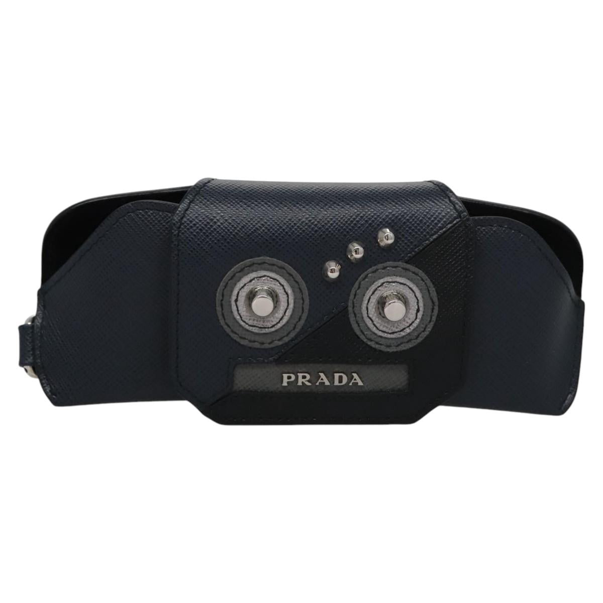 PRADA Sunglass Case Safiano Navy Auth ac3547