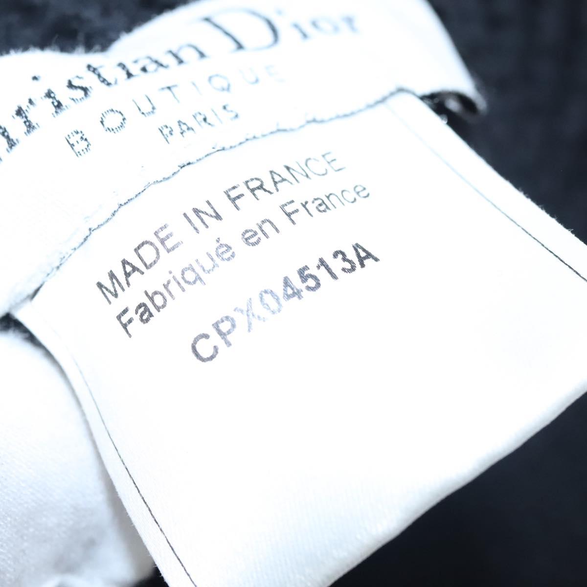 Christian Dior Cap Wool Black Auth ac3556V