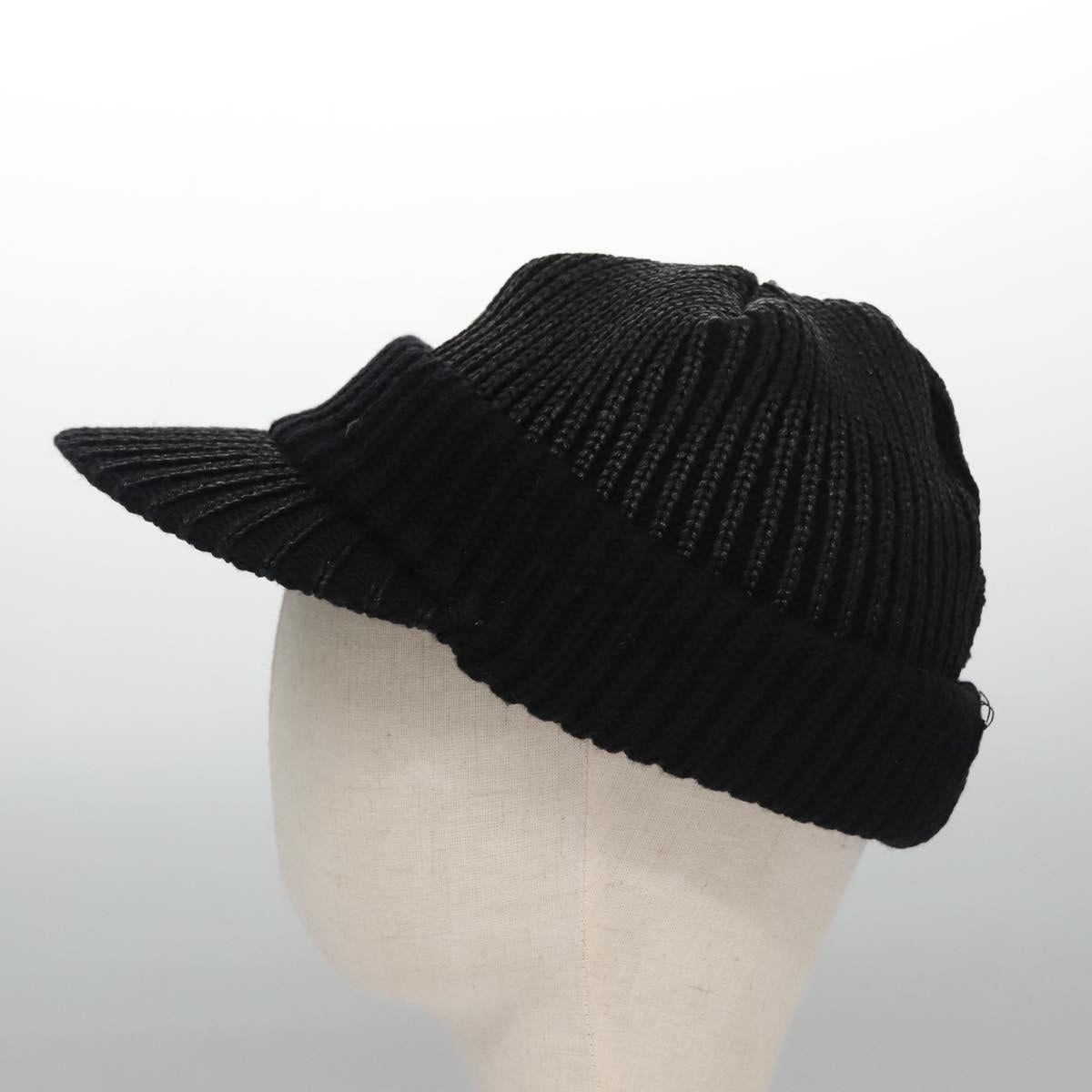 Christian Dior Cap Wool Black Auth ac3556V