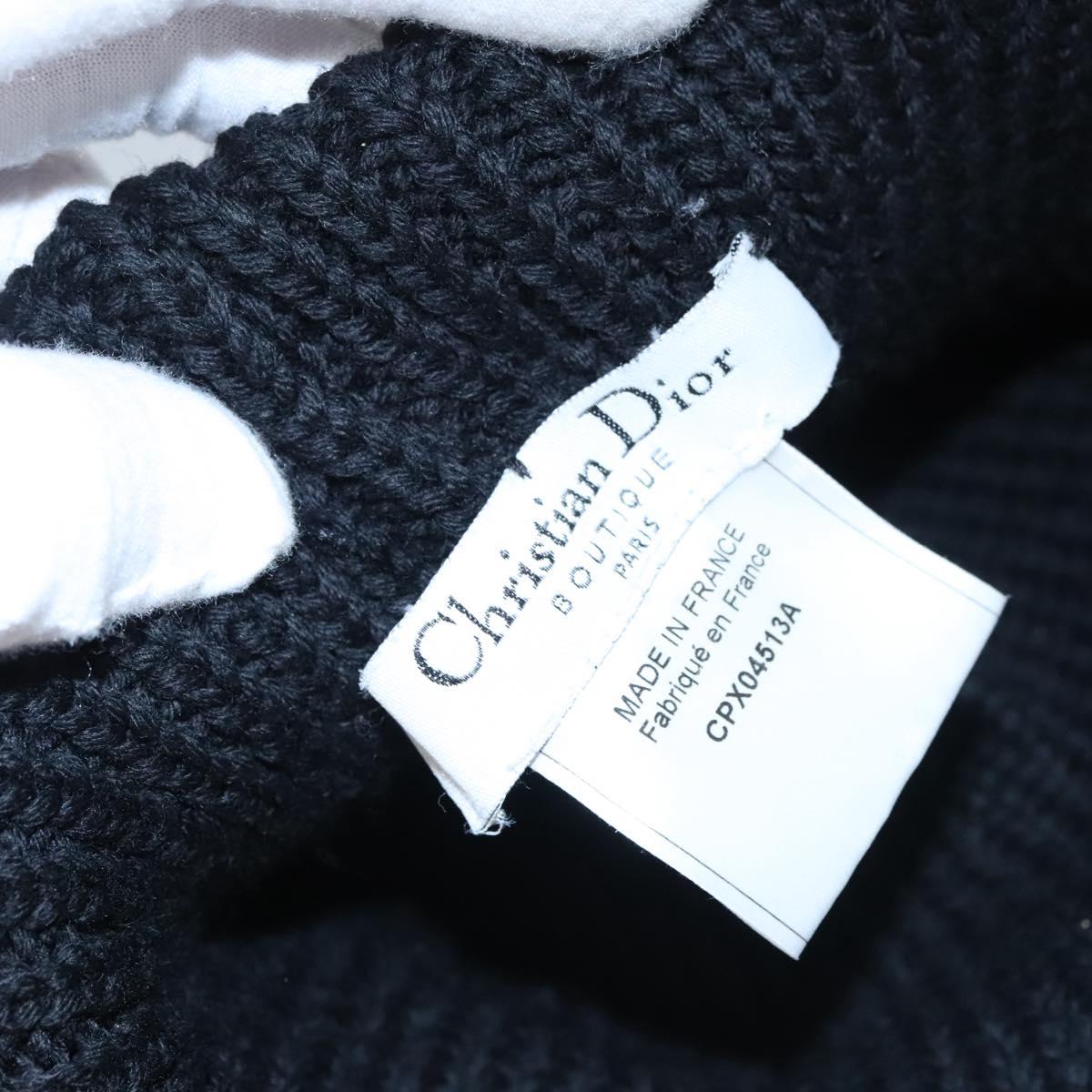Christian Dior Cap Wool Black Auth ac3556V