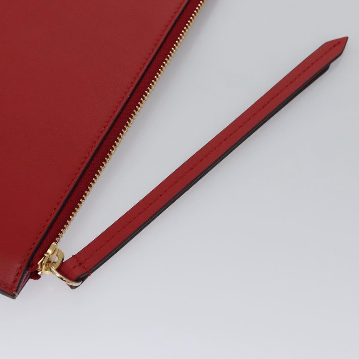 GUCCI GG Supreme BODCO Clutch Bag PVC Beige Gold 506280 Auth ac3672V