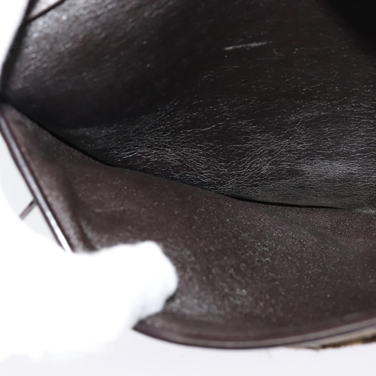 Christian Dior Trotter Canvas Shoulder Bag Brown Auth ac3674