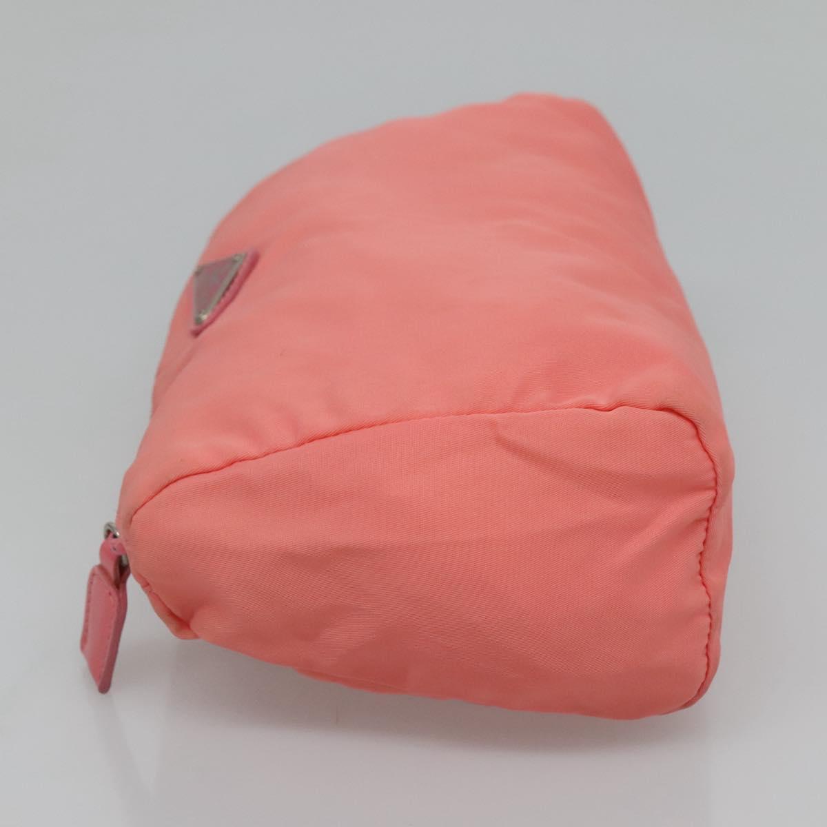 PRADA Pouch Nylon Pink Auth ac3705