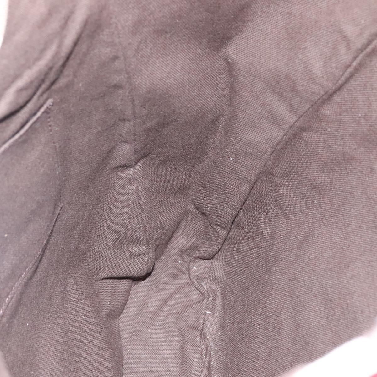 BURBERRY Shoulder Bag Canvas Red Auth ac3717