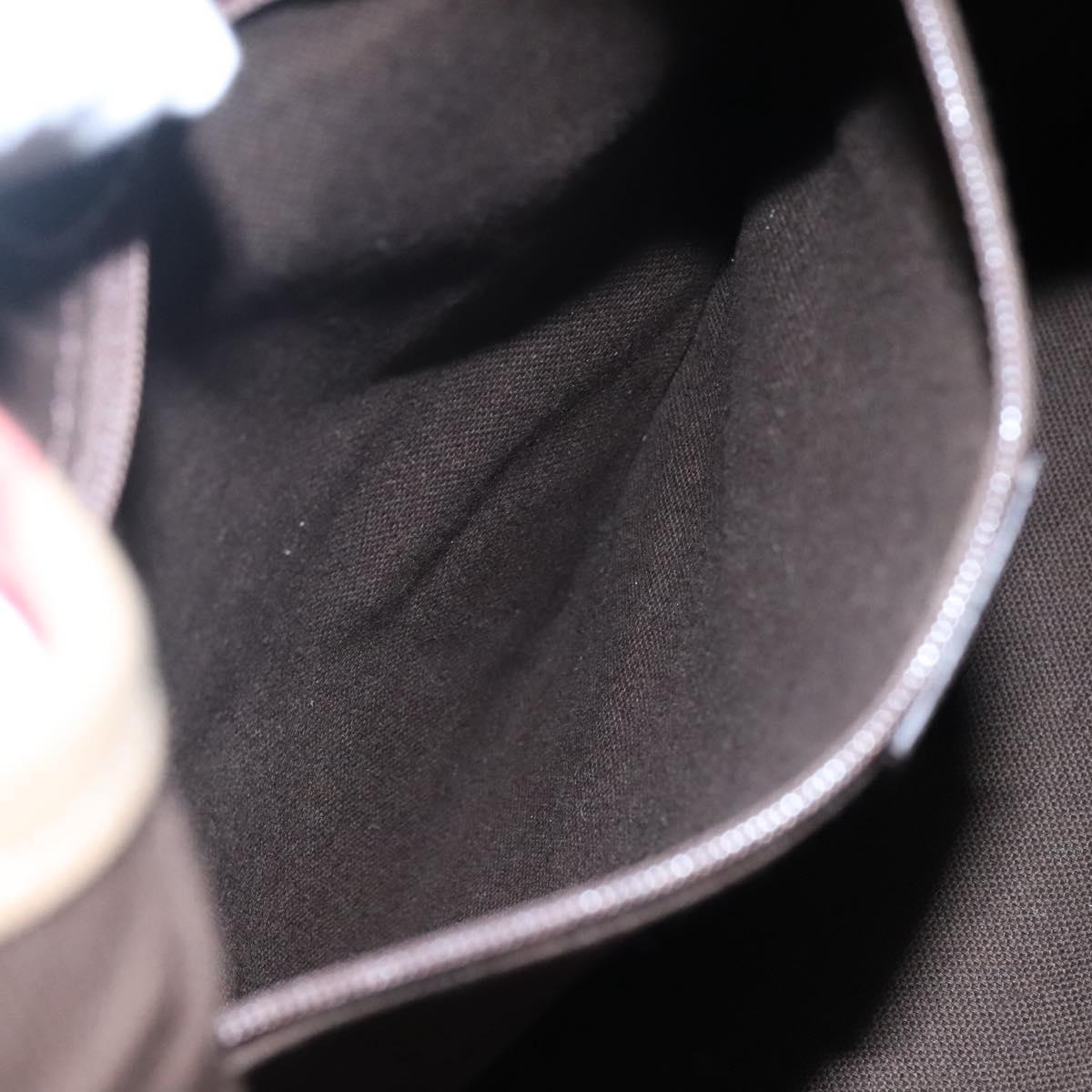 BURBERRY Shoulder Bag Canvas Red Auth ac3717