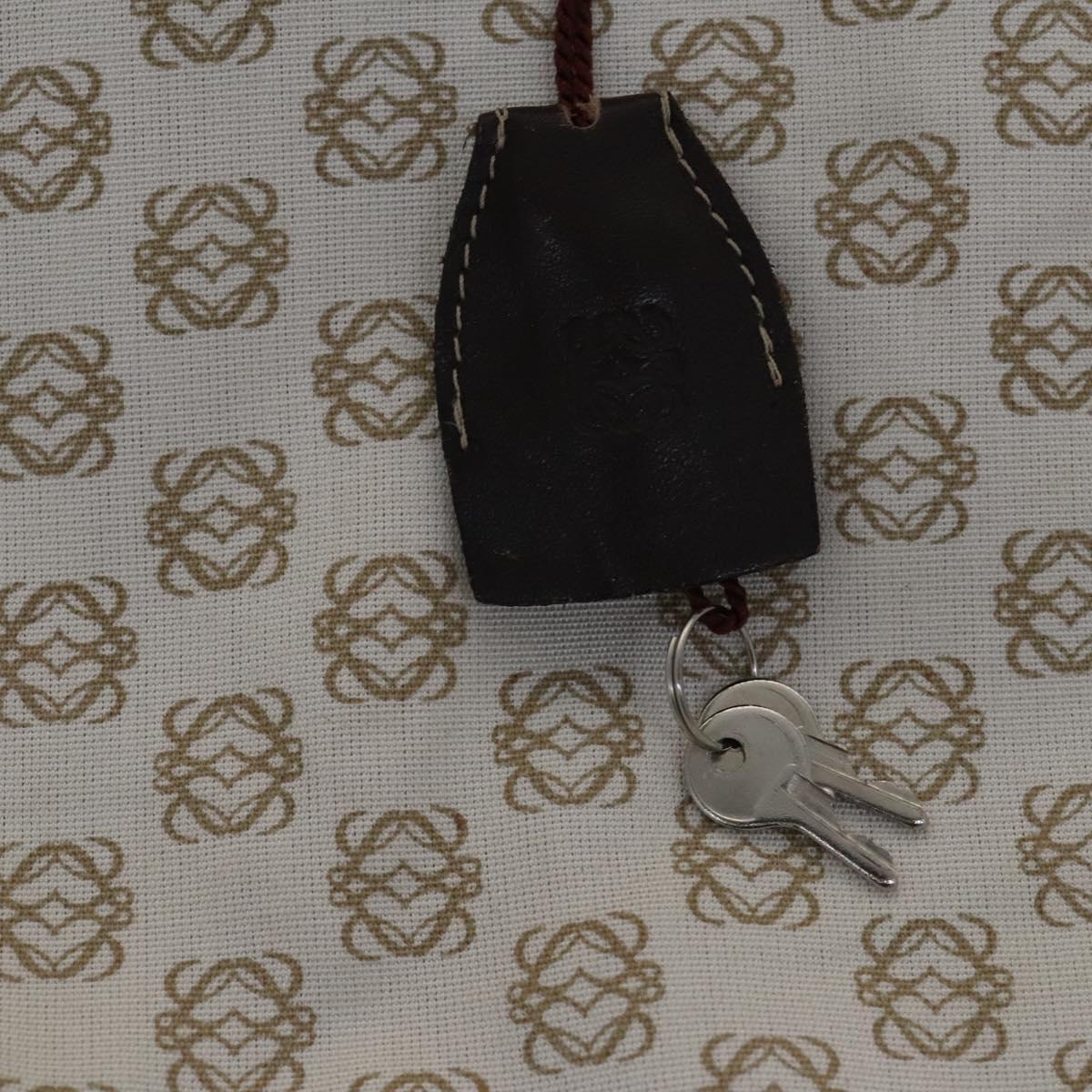 LOEWE Anagram Garment Cover Suede Beige Auth ac3727