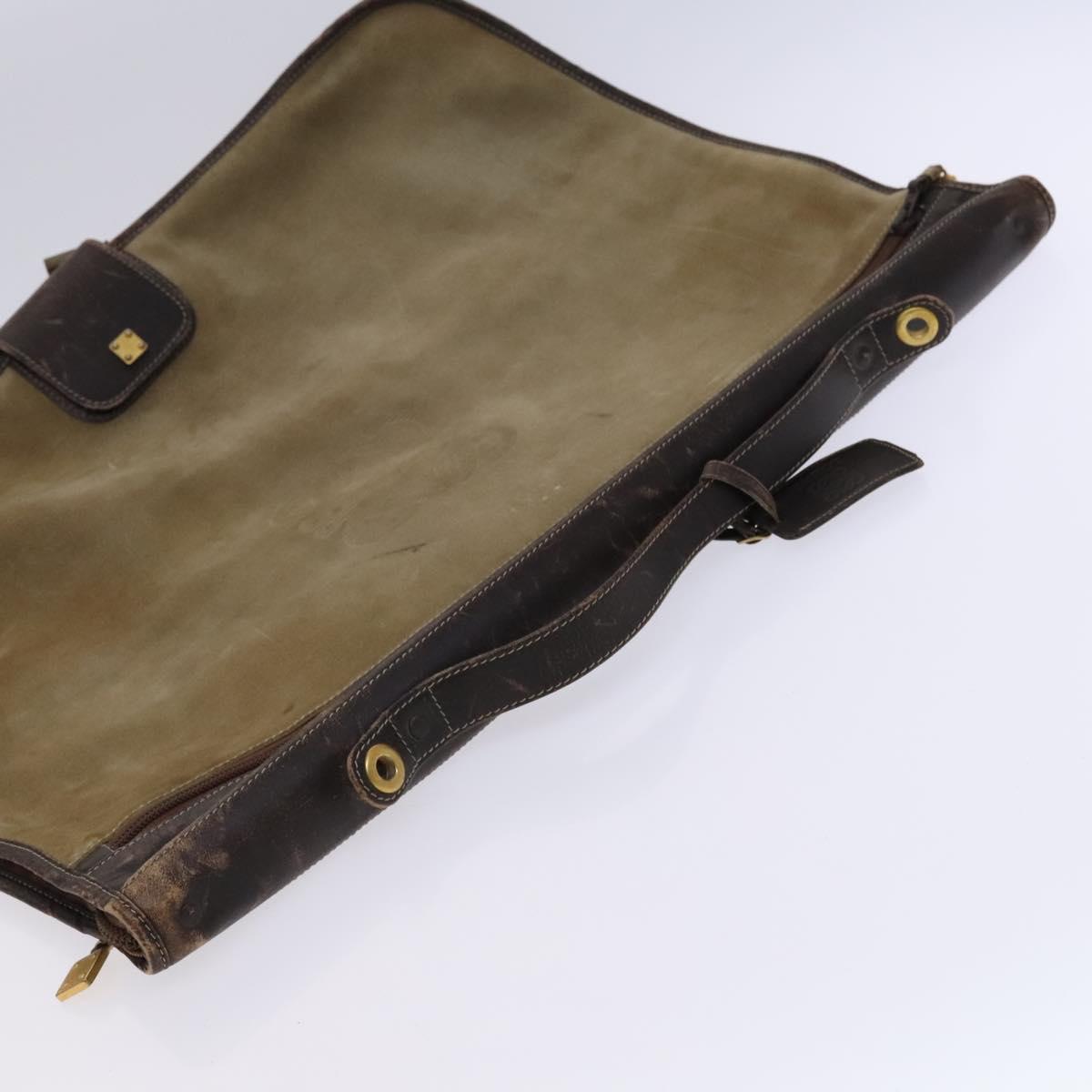 LOEWE Anagram Garment Cover Suede Beige Auth ac3727