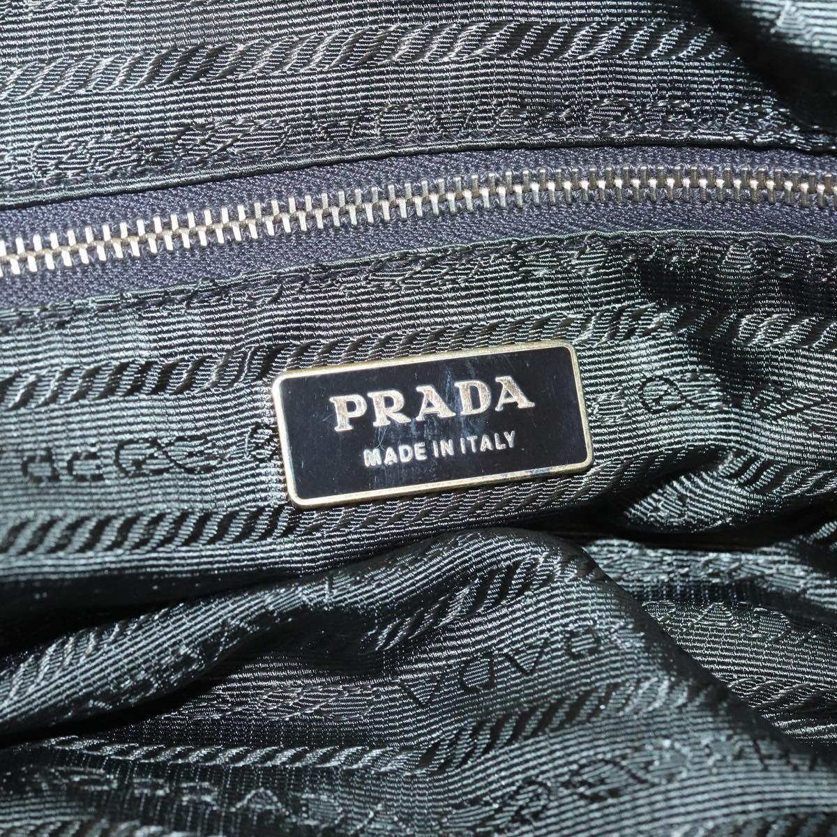 PRADA Hand Bag Nylon Gold Yellow Auth ac3741