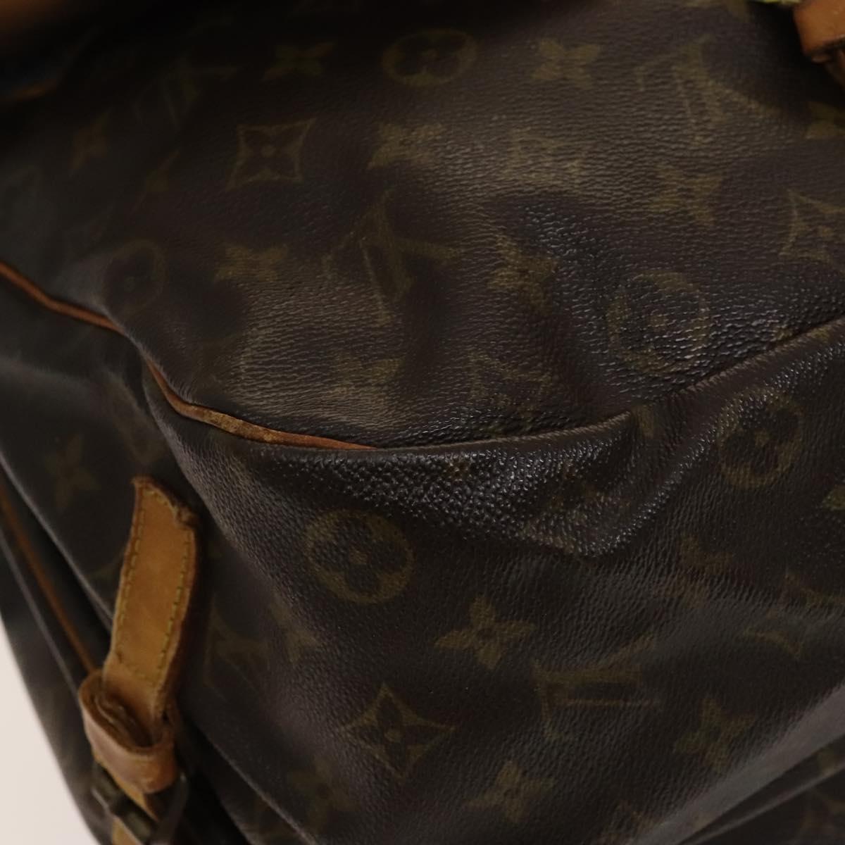 LOUIS VUITTON Monogram Saumur 35 Shoulder Bag M42254 LV Auth ac3749