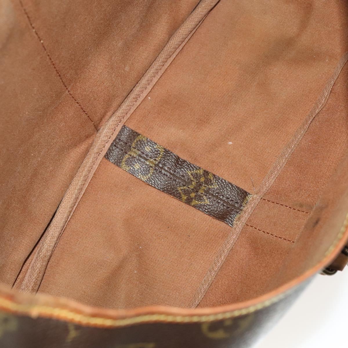 LOUIS VUITTON Monogram Saumur 35 Shoulder Bag M42254 LV Auth ac3749