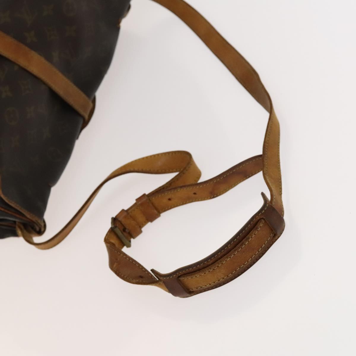 LOUIS VUITTON Monogram Saumur 35 Shoulder Bag M42254 LV Auth ac3749