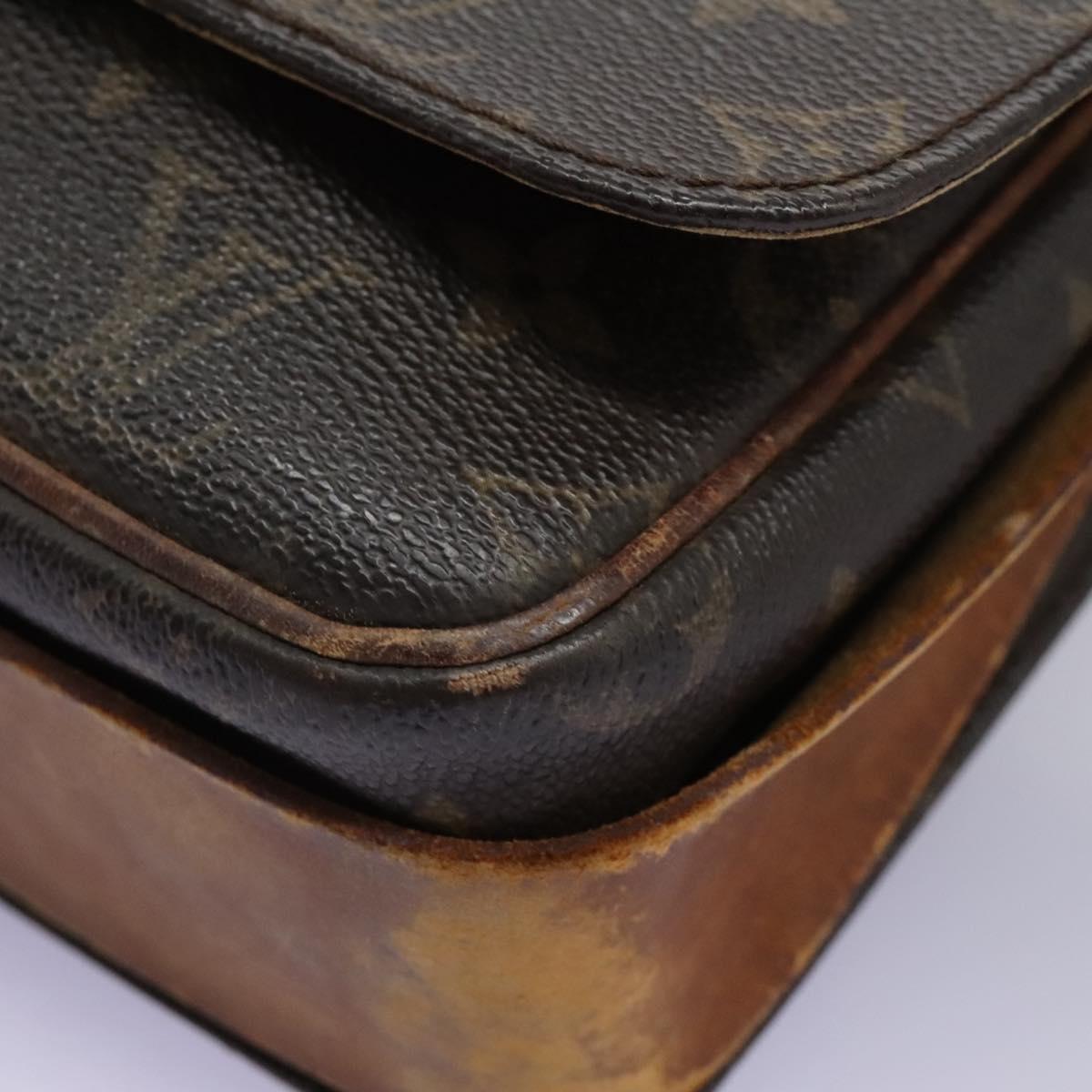 LOUIS VUITTON Monogram Cartouchiere GM Shoulder Bag M51252 LV Auth ac3750