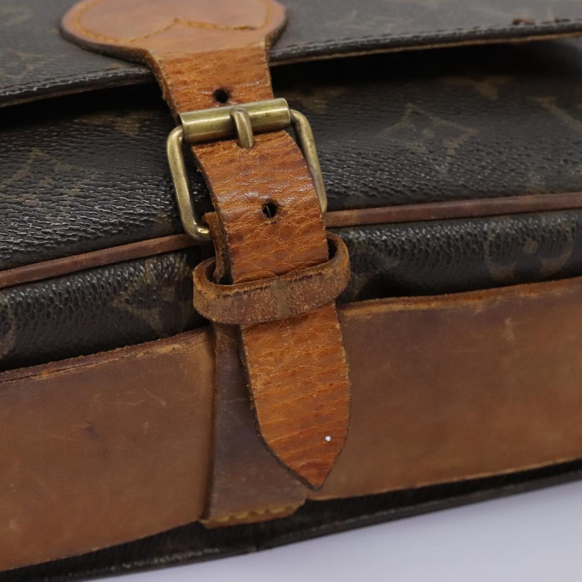 LOUIS VUITTON Monogram Cartouchiere GM Shoulder Bag M51252 LV Auth ac3750