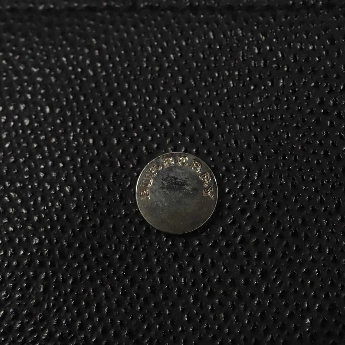 BURBERRY Nova Check Hand Bag Nylon Black Auth ac3761