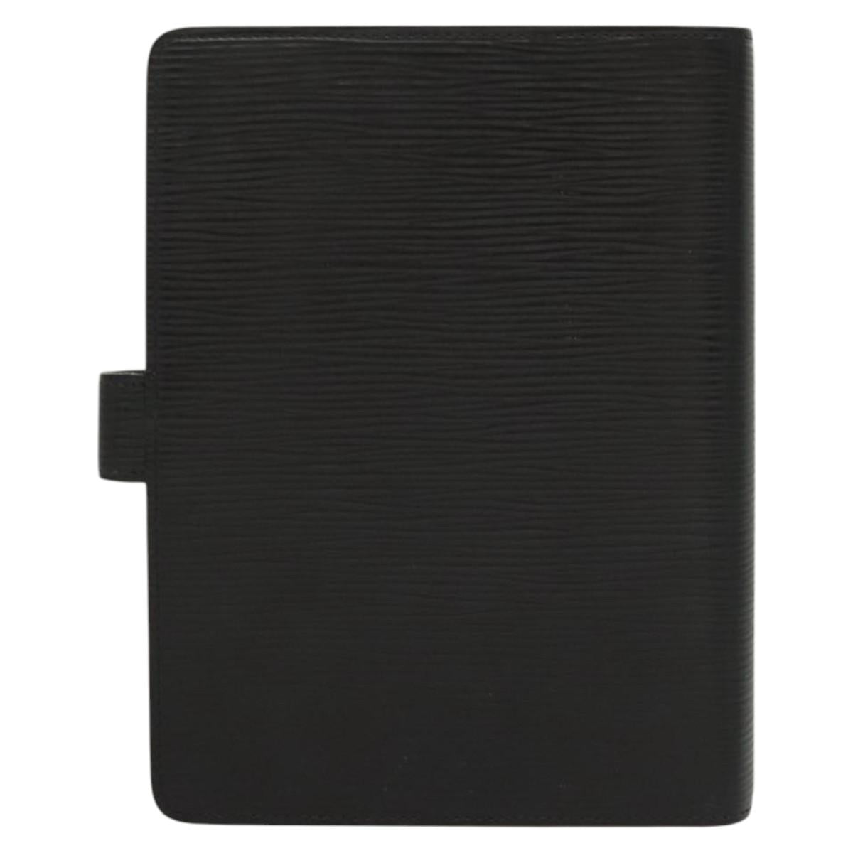 LOUIS VUITTON Epi Agenda MM Day Planner Cover Black R20042 LV Auth ac3764