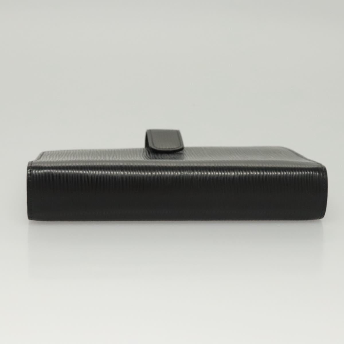 LOUIS VUITTON Epi Agenda MM Day Planner Cover Black R20042 LV Auth ac3764