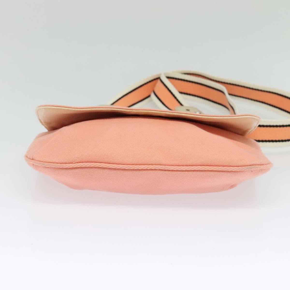 BURBERRY Blue Label Shoulder Bag Canvas Pink Auth ac3783