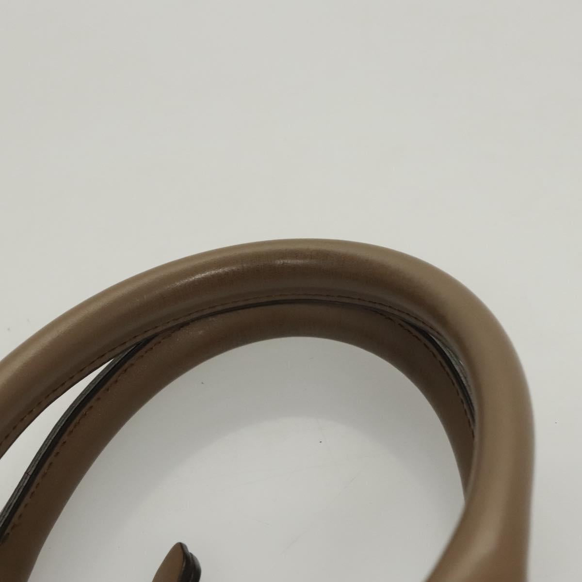 BURBERRY Hand Bag Leather Brown Auth ac3784