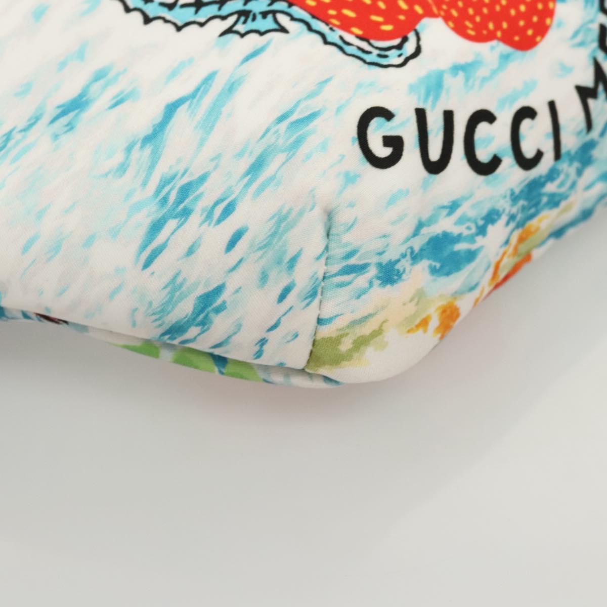GUCCI Children's Waist bag Nylon White Silver 502095 Auth ac3786