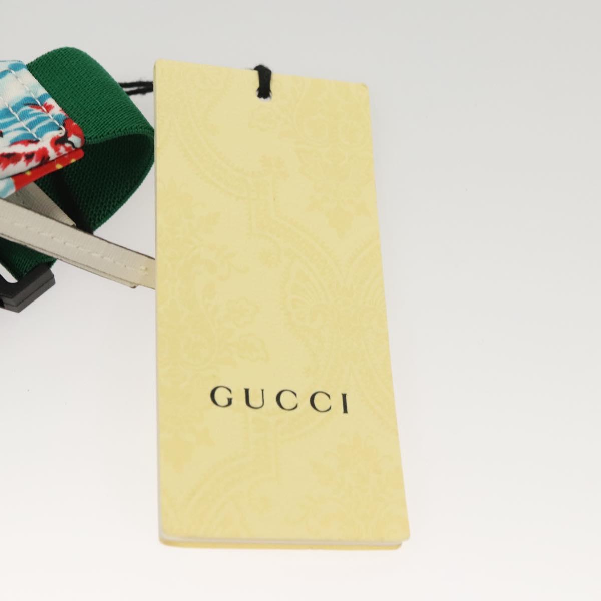 GUCCI Children's Waist bag Nylon White Silver 502095 Auth ac3786