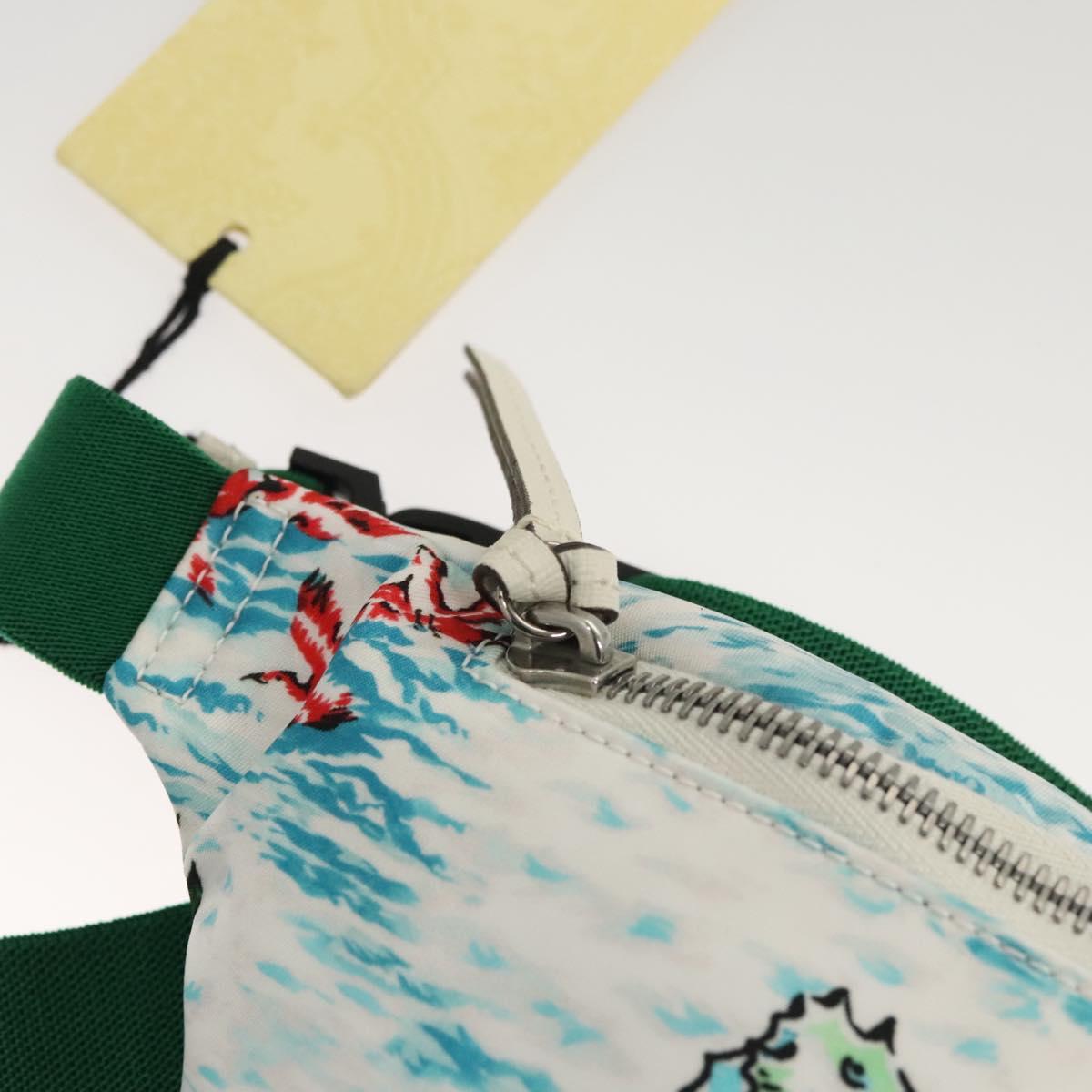GUCCI Children's Waist bag Nylon White Silver 502095 Auth ac3786