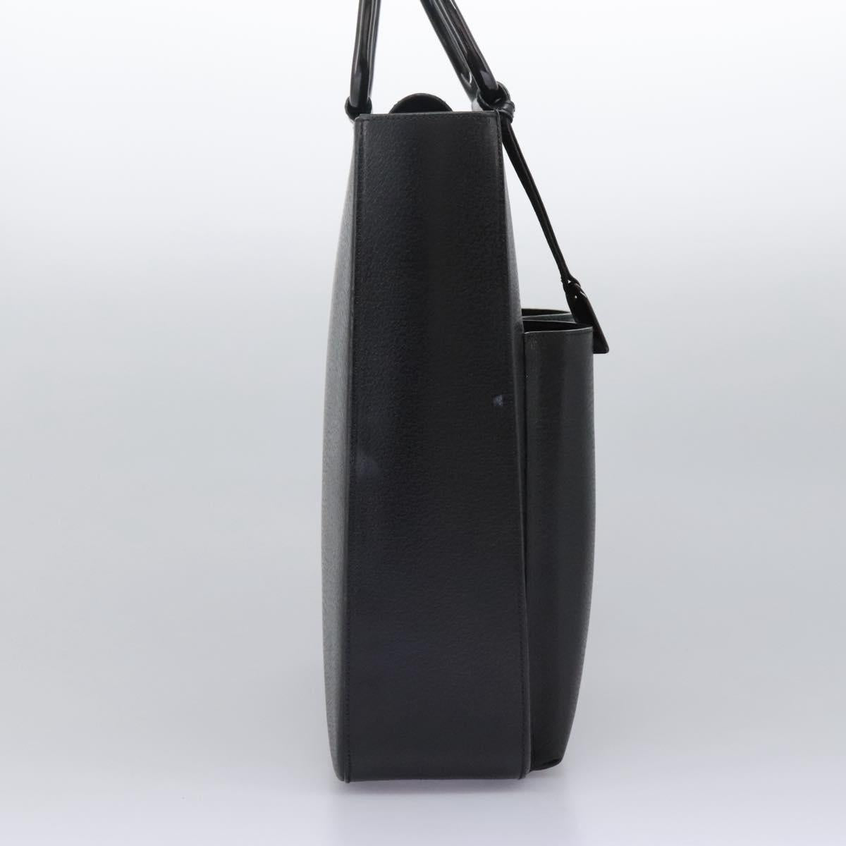 GUCCI Hand Bag Leather Black 002 1118 0462 Auth ac3789