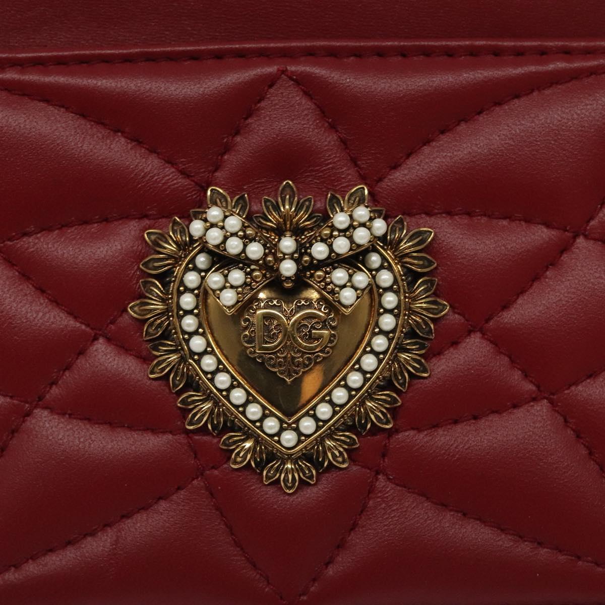 DOLCE&GABBANA Wallet Leather Red Auth ac3791