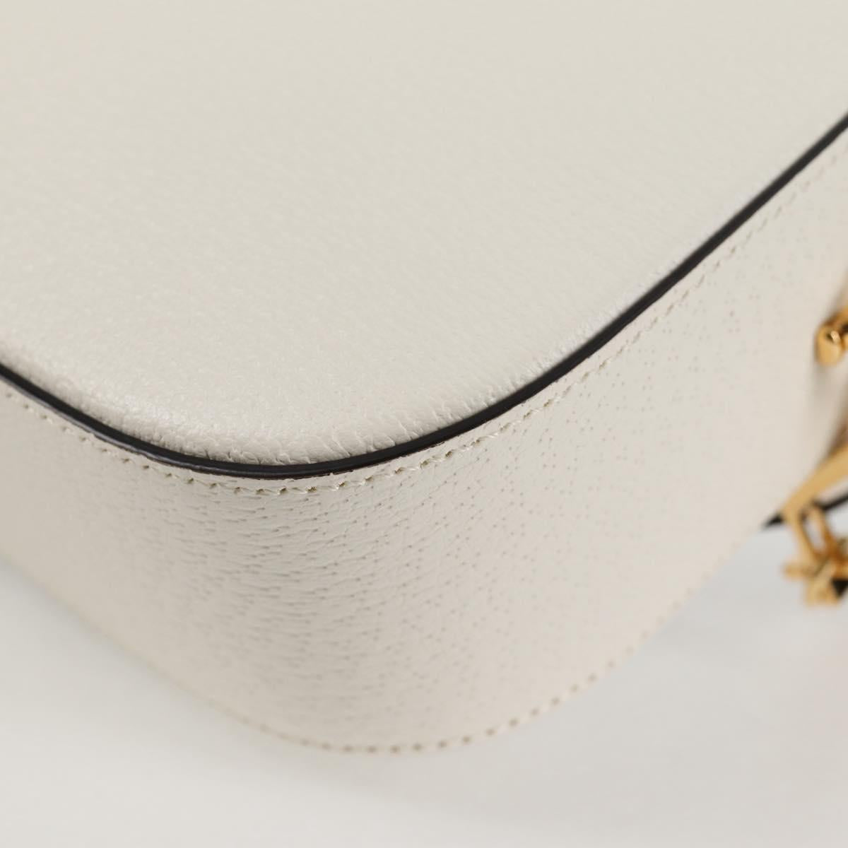GUCCI Adidas Collaboration Horsebit Bag Leather 2way White 722009 Auth ac3794AM