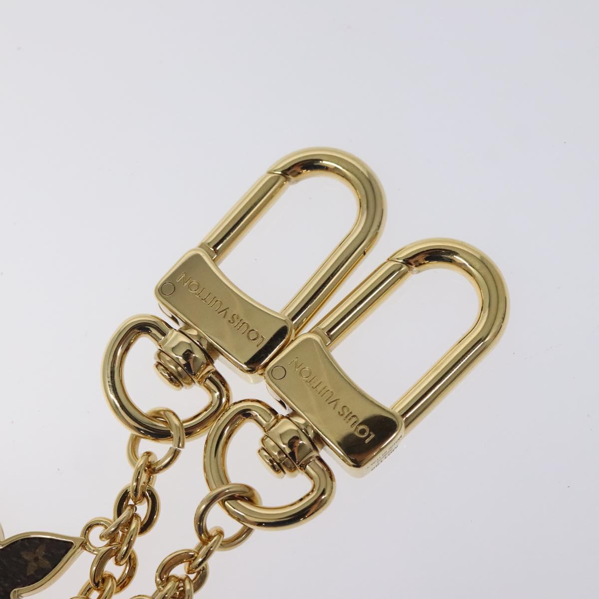 LOUIS VUITTON Spring Street Key Holder metal Gold M01188 LV Auth ac3808