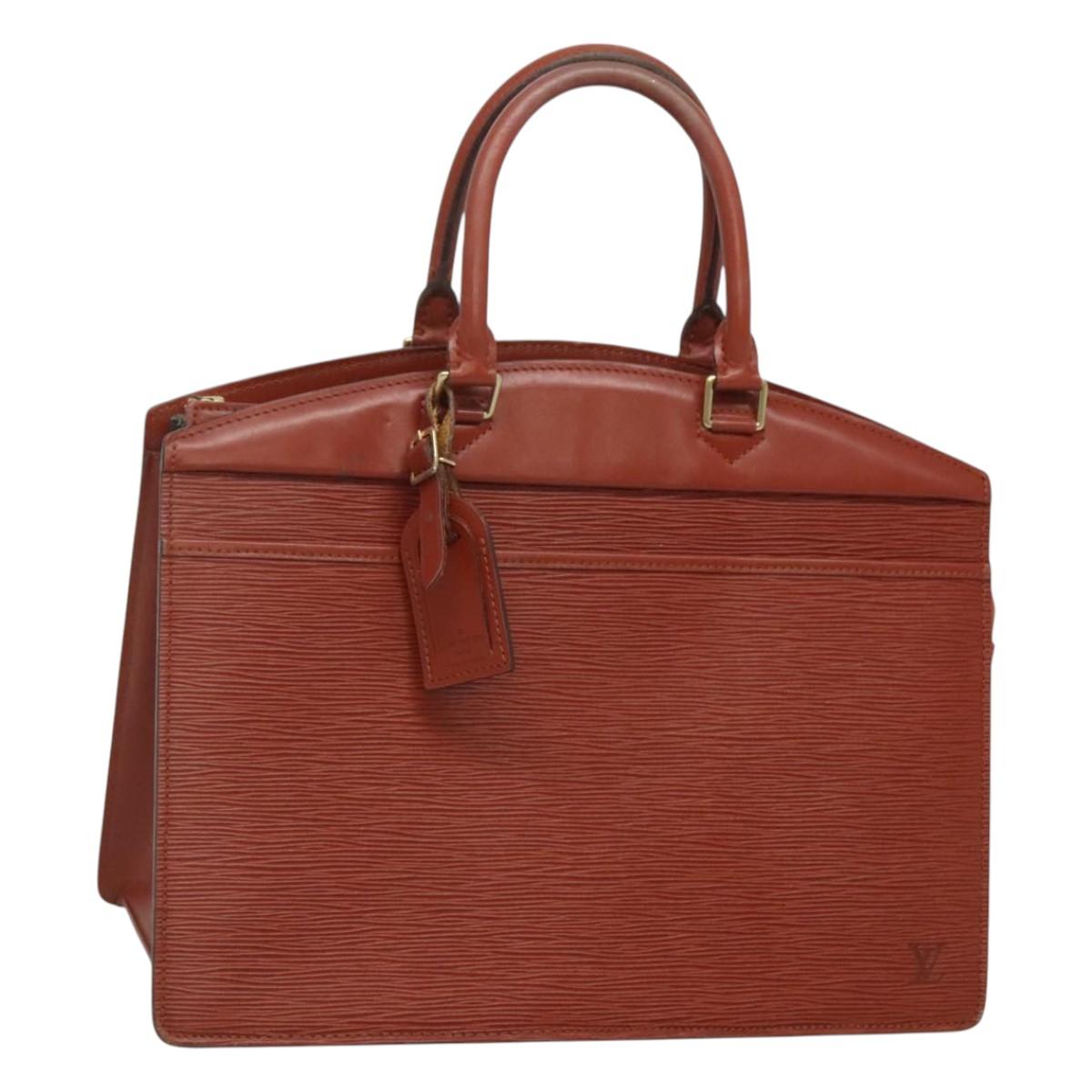 LOUIS VUITTON Epi Riviera Hand Bag Brown M48183 LV Auth ac3809