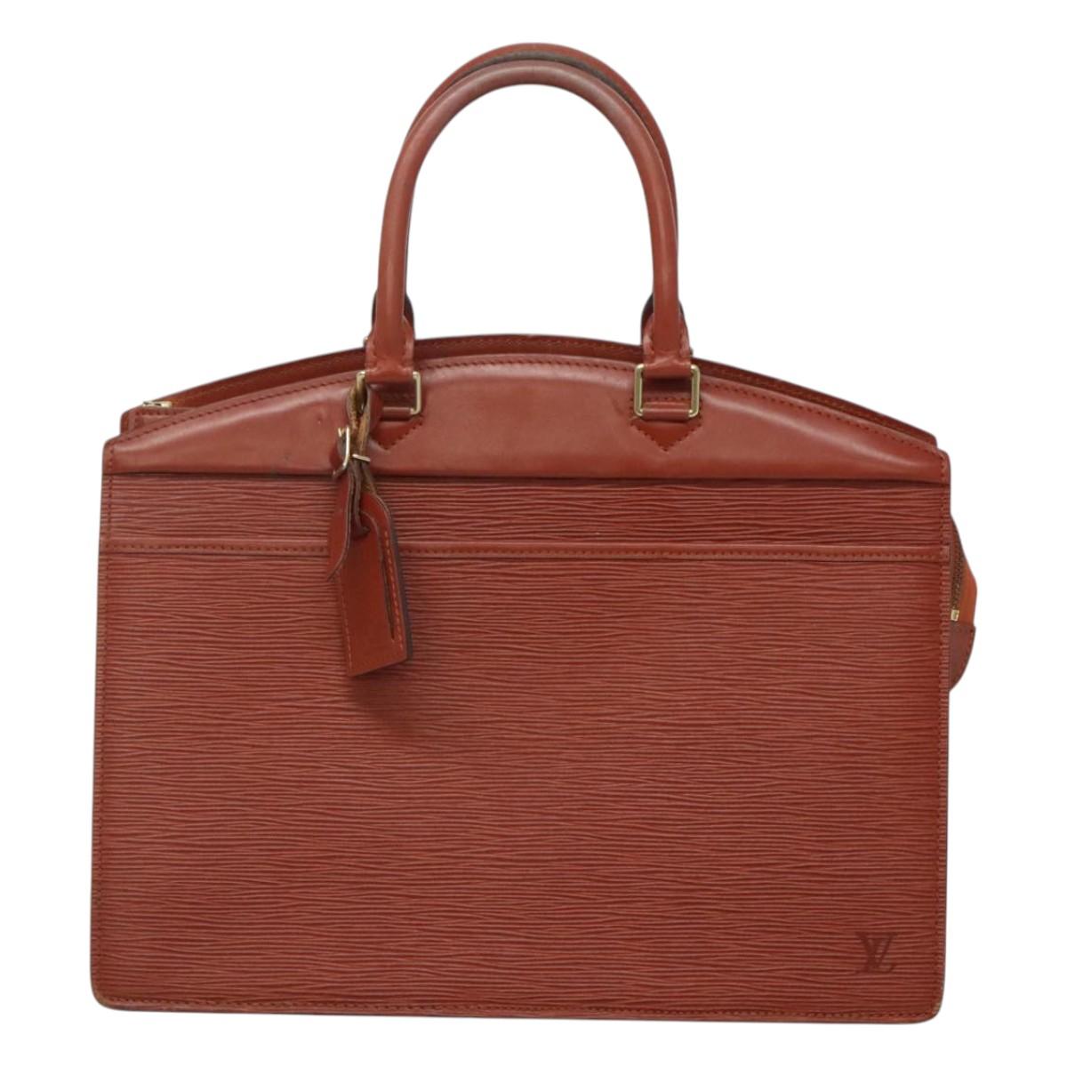 LOUIS VUITTON Epi Riviera Hand Bag Brown M48183 LV Auth ac3809