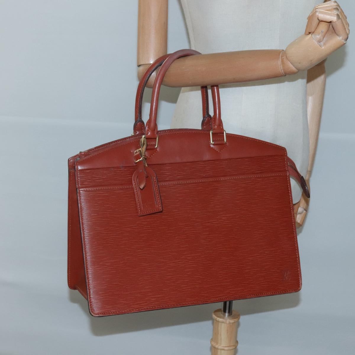 LOUIS VUITTON Epi Riviera Hand Bag Brown M48183 LV Auth ac3809