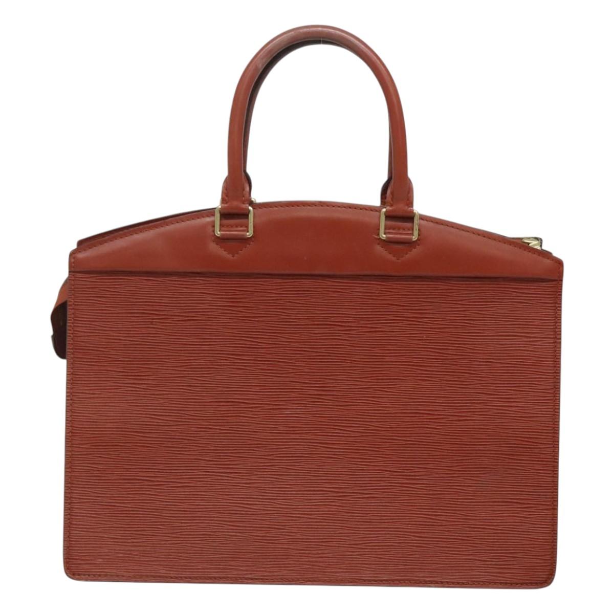 LOUIS VUITTON Epi Riviera Hand Bag Brown M48183 LV Auth ac3809
