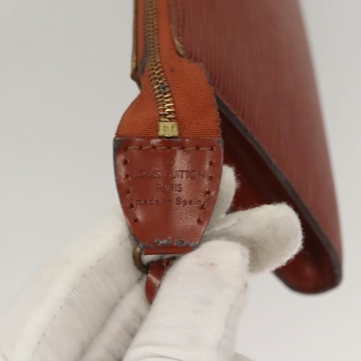 LOUIS VUITTON Epi Pochette Accessoires Pouch Vintage Brown M52953 LV Auth ac3810