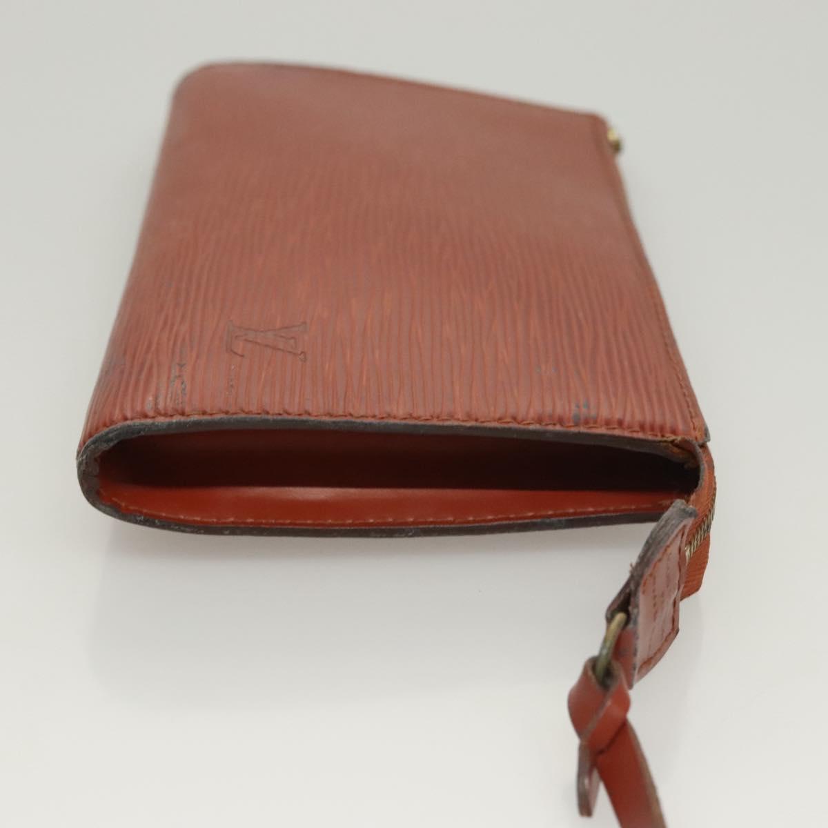 LOUIS VUITTON Epi Pochette Accessoires Pouch Vintage Brown M52953 LV Auth ac3810