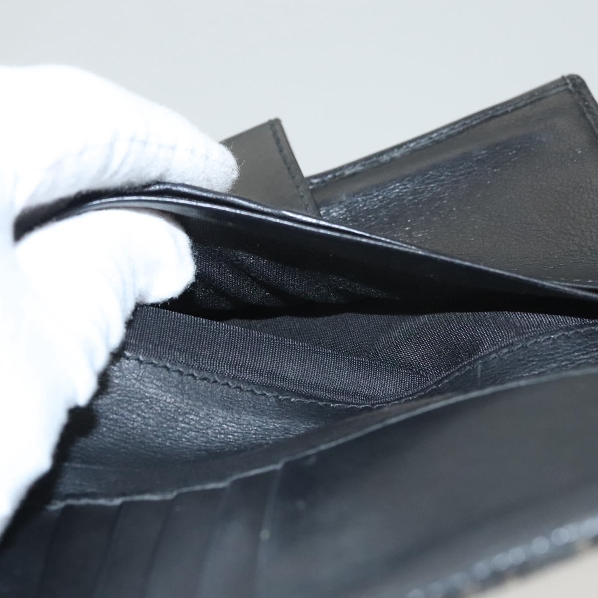 Christian Dior Trotter Canvas Wallet Black Auth ac3817