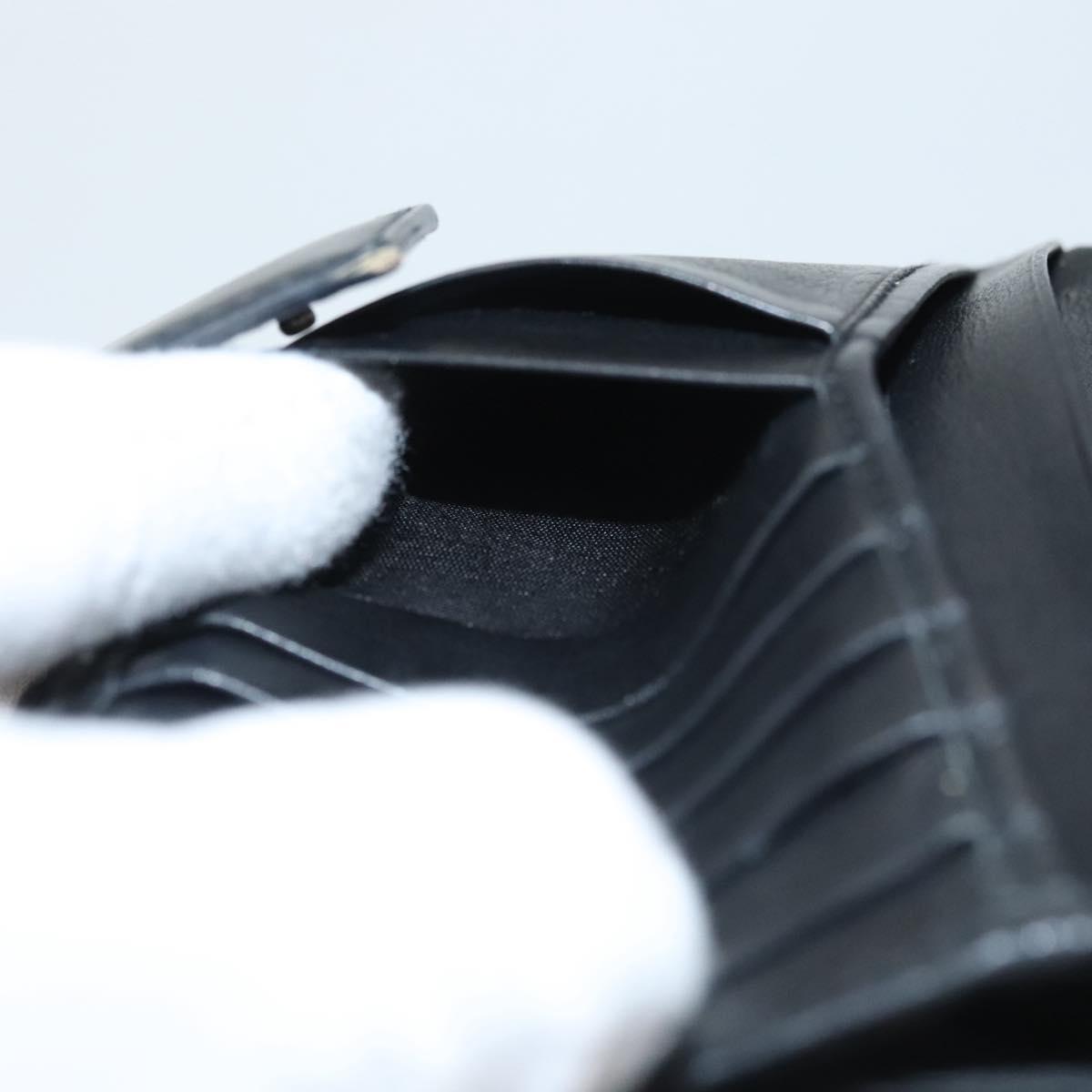 Christian Dior Trotter Canvas Wallet Black Auth ac3817