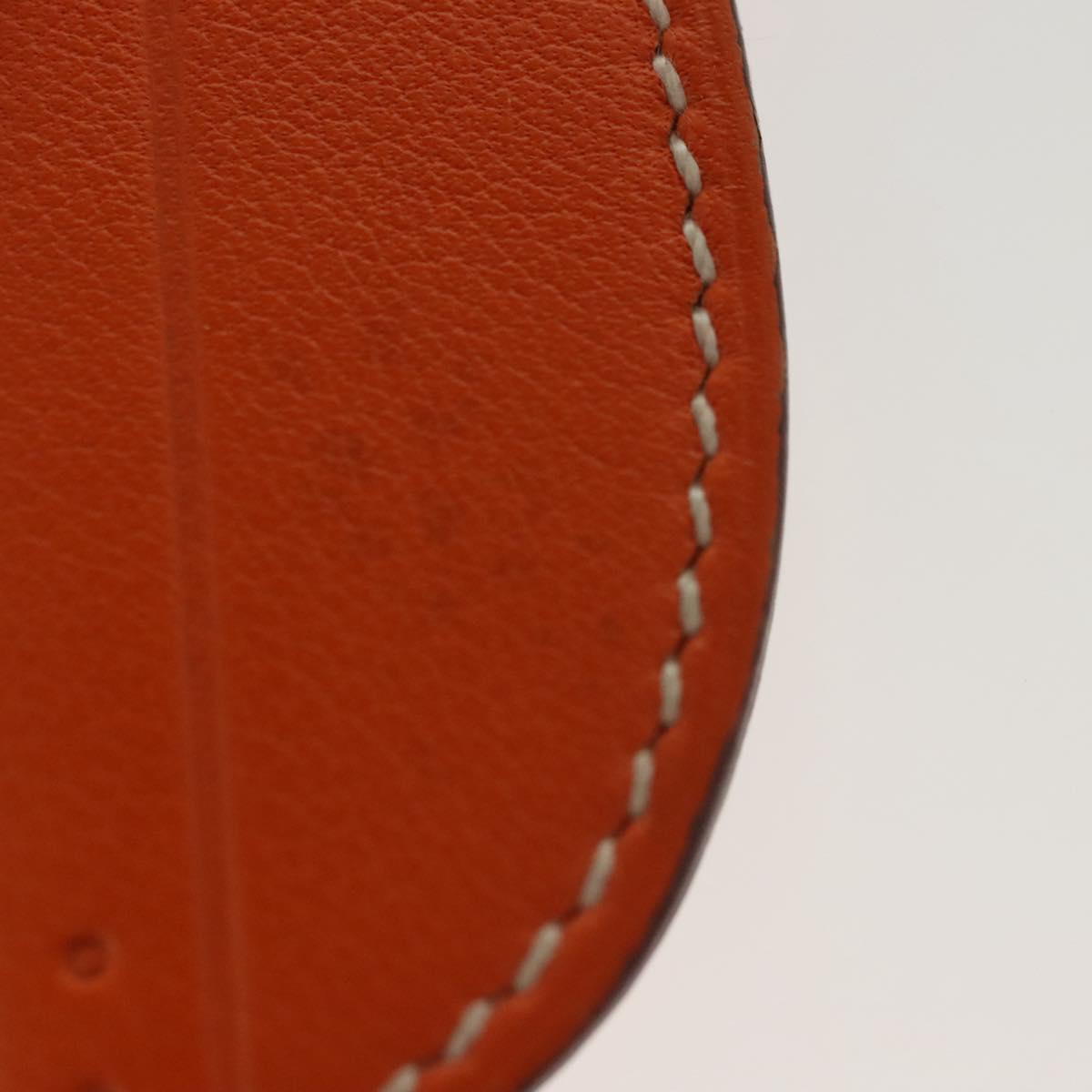 HERMES Paddock Sailor Charm Leather Brown Auth ac3861