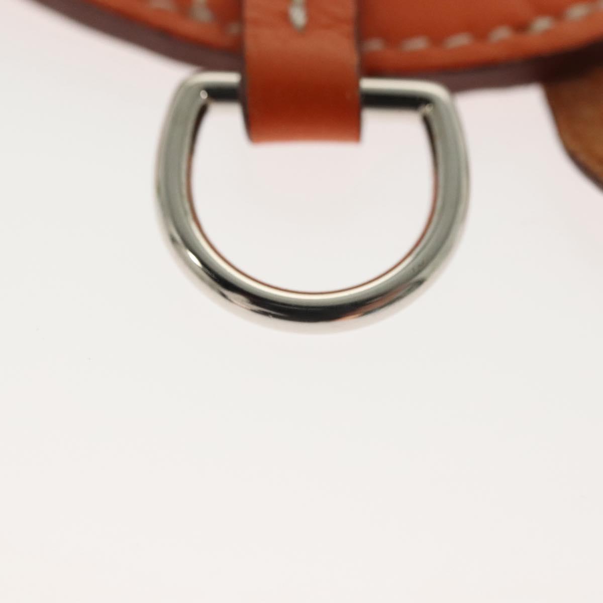 HERMES Paddock Sailor Charm Leather Brown Auth ac3861