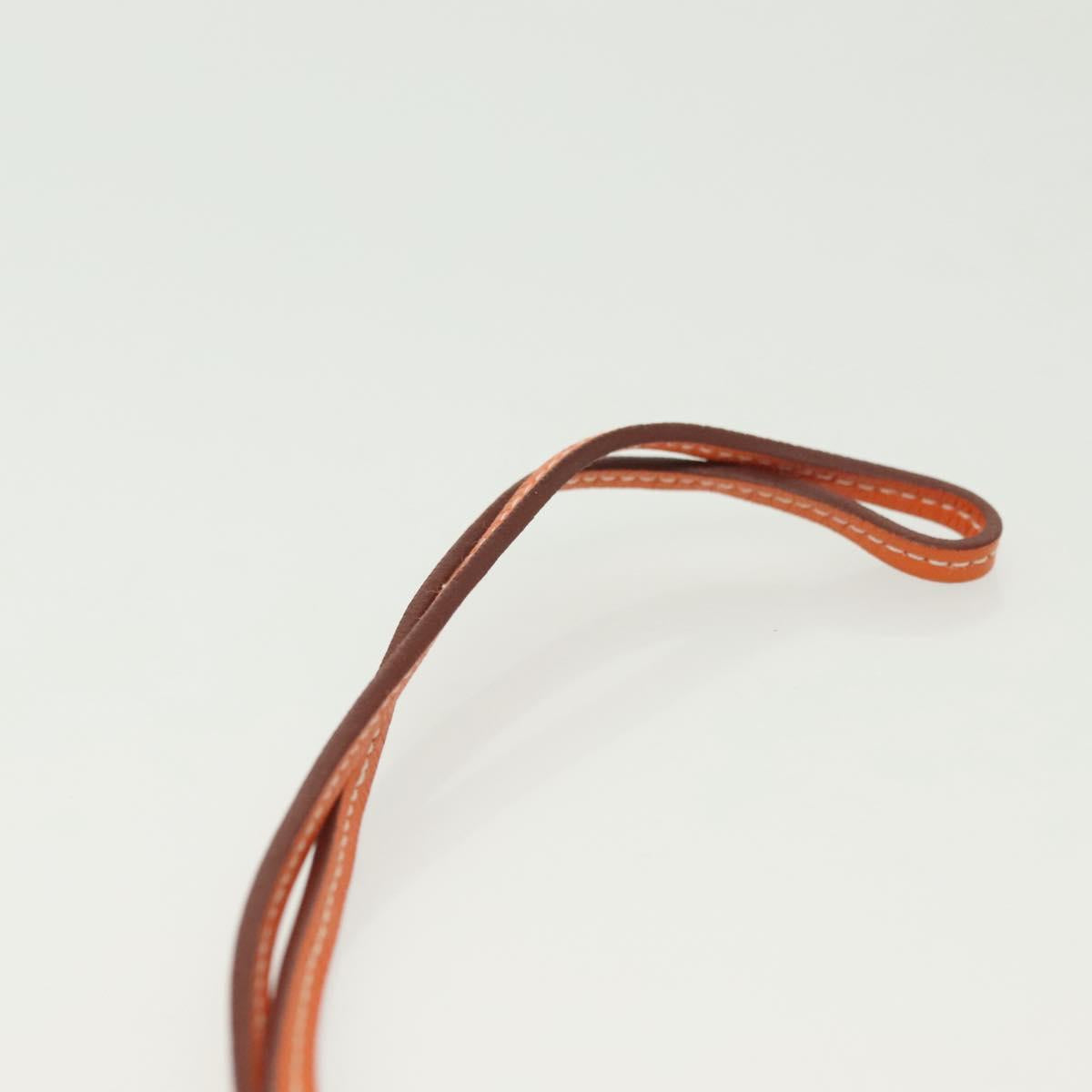 HERMES Paddock Sailor Charm Leather Brown Auth ac3861