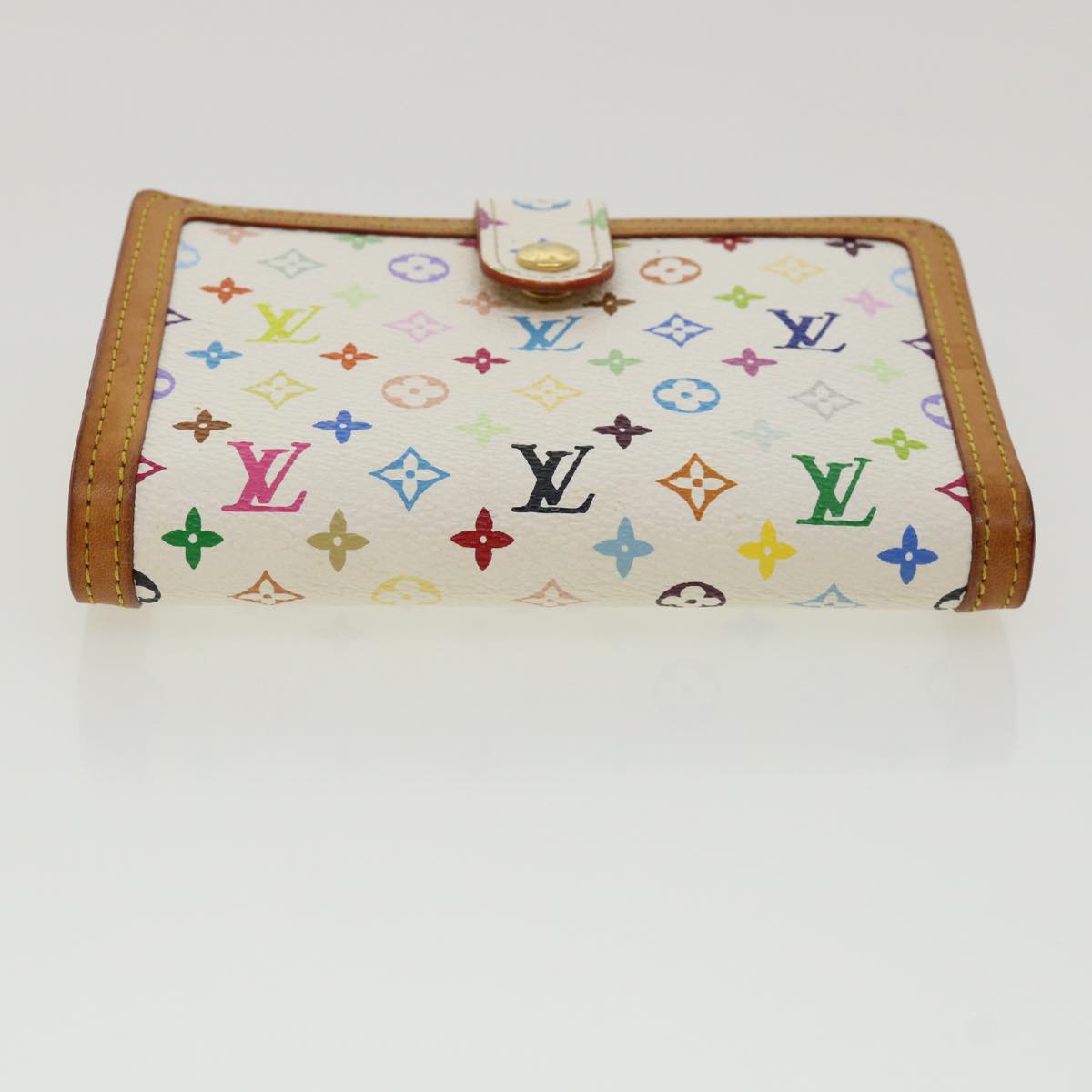 LOUIS VUITTON Multicolor Porte Monnaie Billets Viennois Wallet M92987 Auth ac963