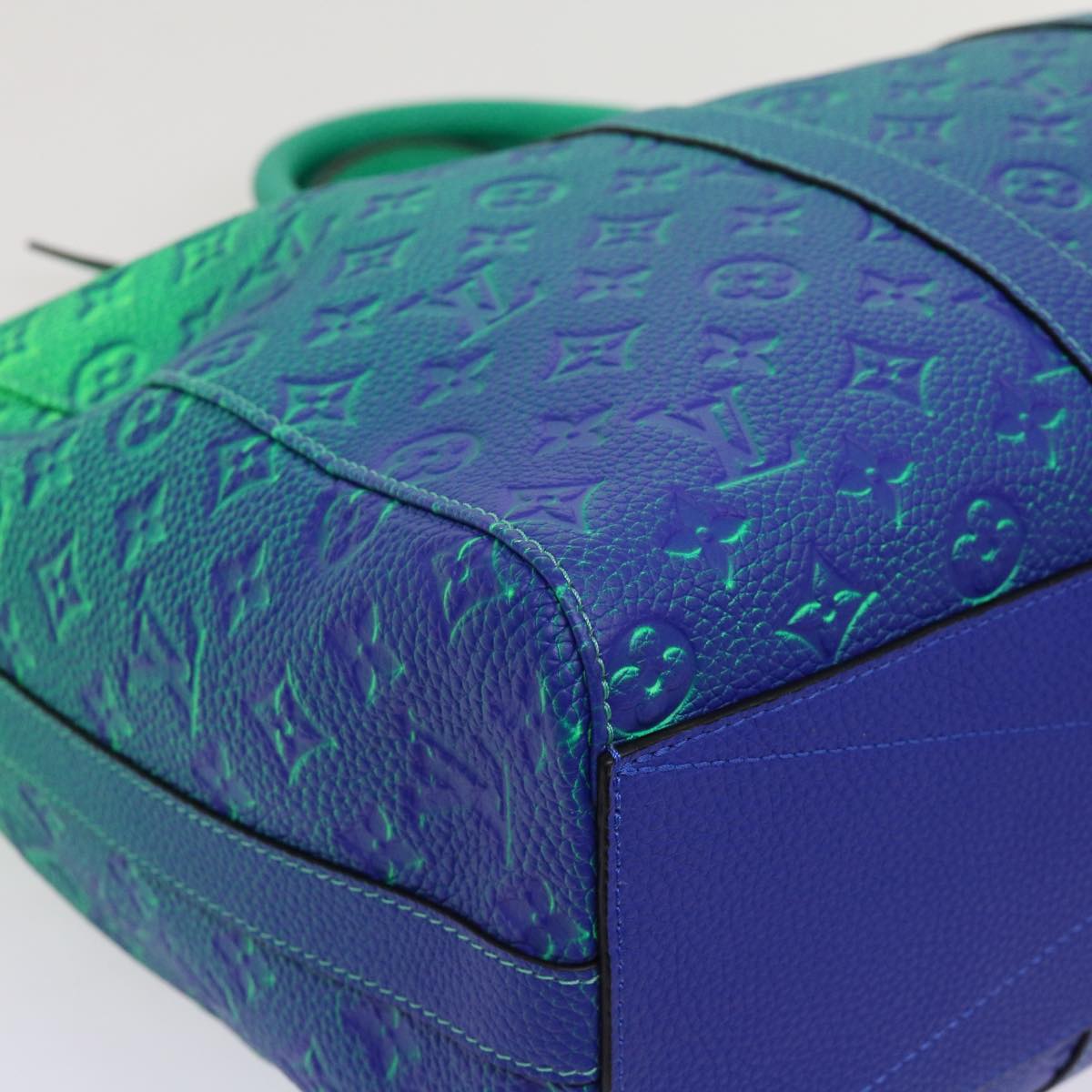 LOUIS VUITTON Monogram Illusion Keepall Tote Bag Neon Green M59688 Auth ai669SM