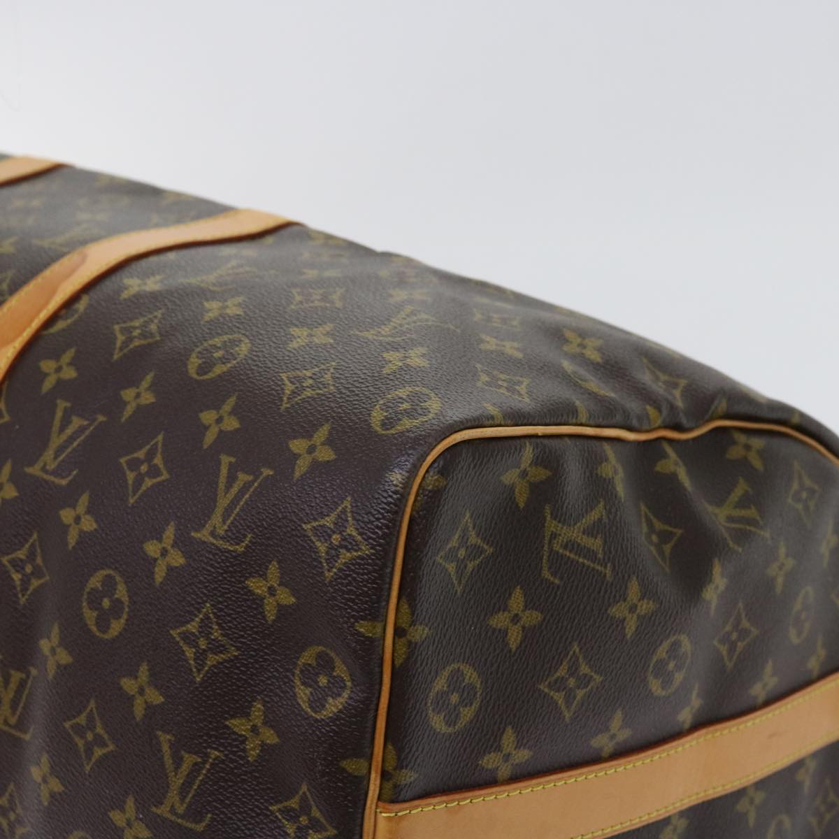 LOUIS VUITTON Monogram Keepall Bandouliere 50 Boston Bag M41416 LV Auth ai672