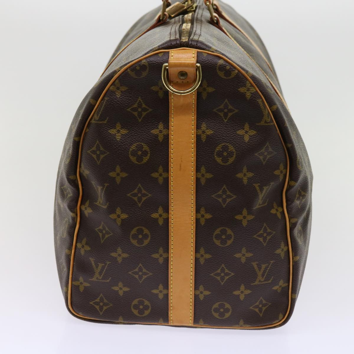 LOUIS VUITTON Monogram Keepall Bandouliere 50 Boston Bag M41416 LV Auth ai672